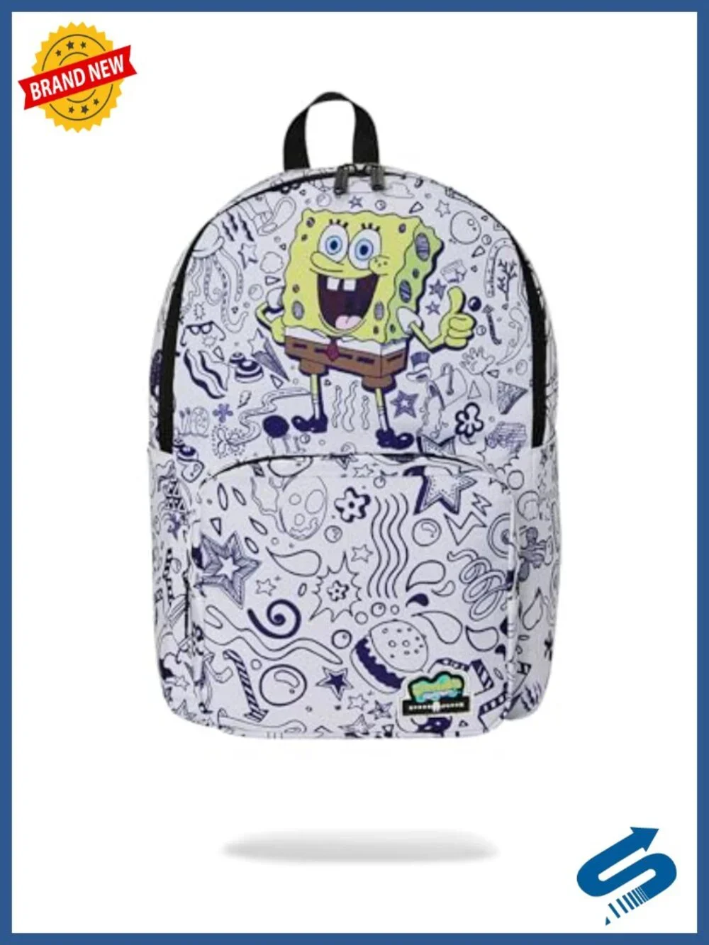 SpongeBob Unisex Adult Backpack with Laptop Compartment Water-Resistant